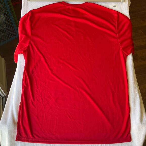 A4 Men’s Short Sleeve T-shirt size L, Solid Red - Picture 7 of 7